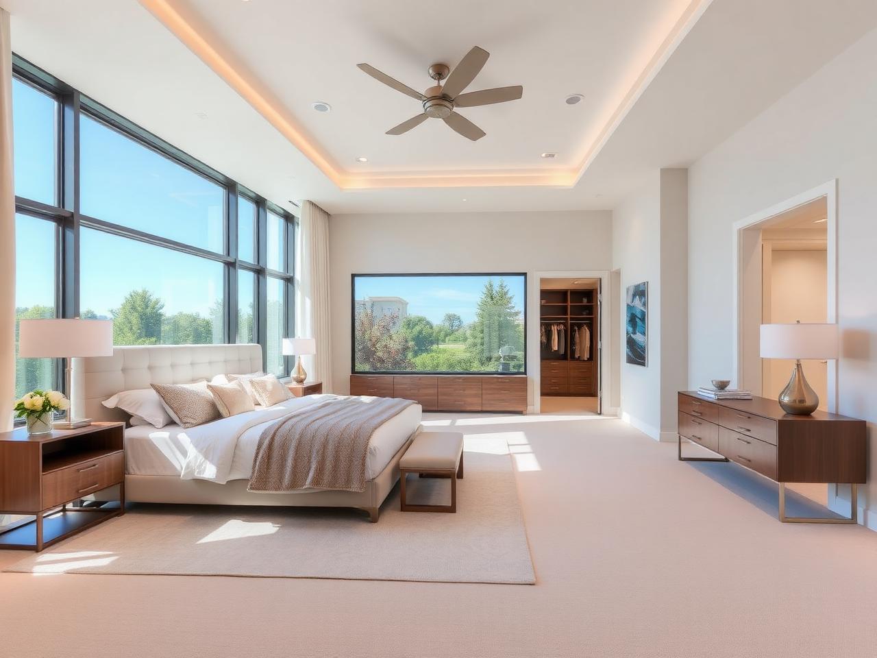 Spacious master suites