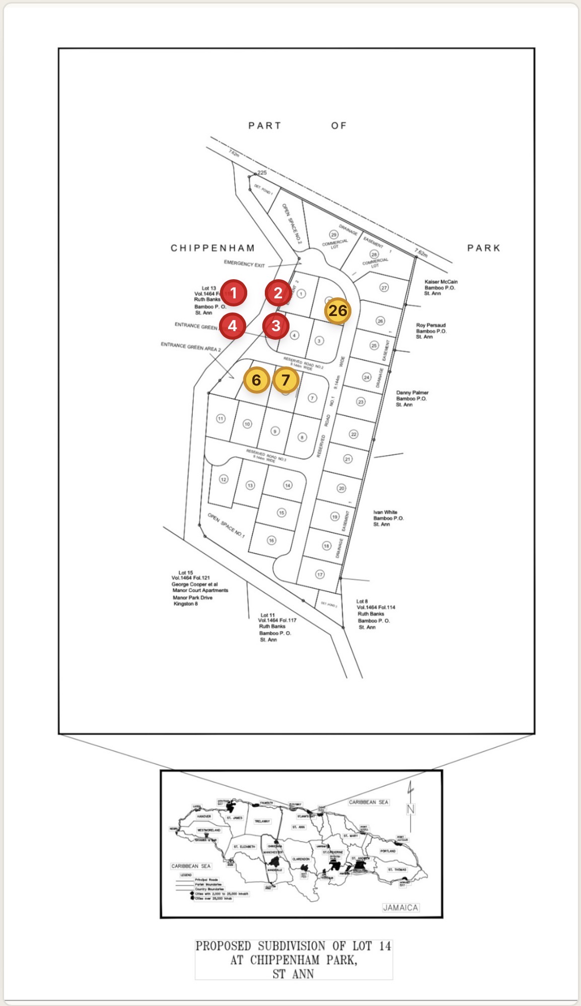 Chippenham Park site plan with lot availability